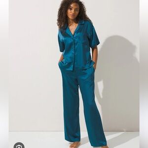Soma Sensual Satin Pajama Set - Size XL
